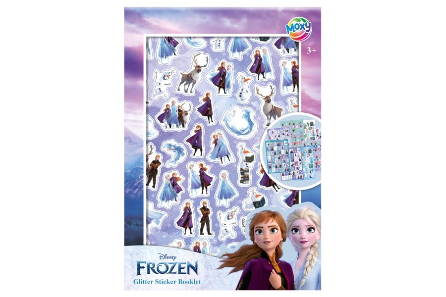 Klistermrkebog A5 m. Frozen m. glitter 8 ark.  